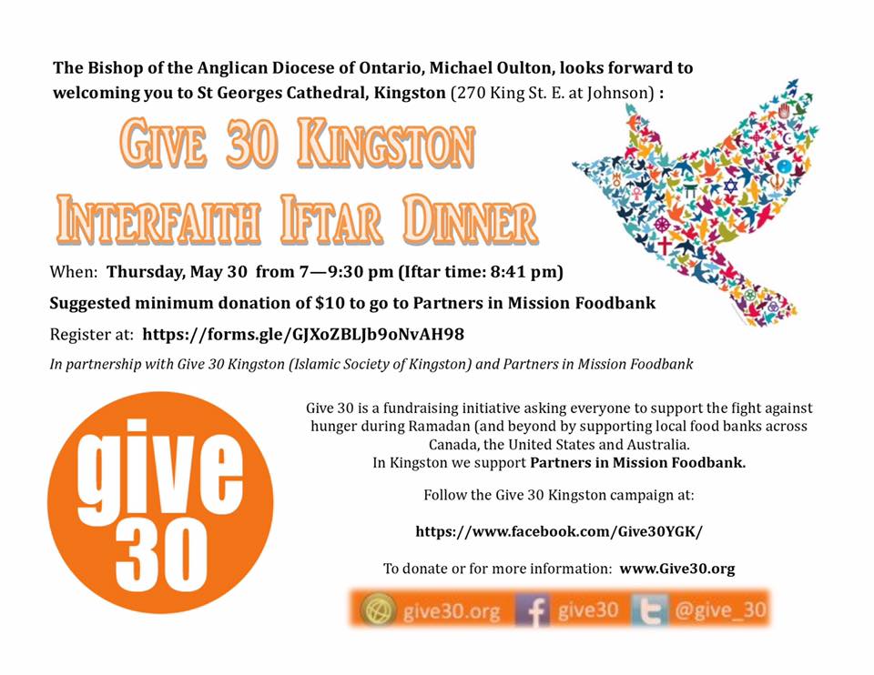 Give 30 Kingston Interfaith Iftar Dinner